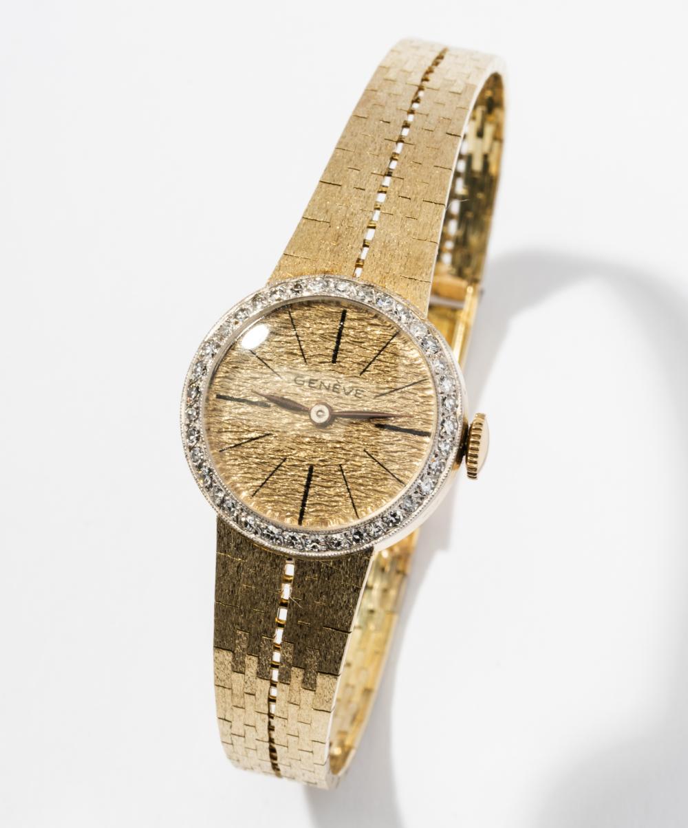 GENEVE 14 KARAT YELLOW GOLD AND