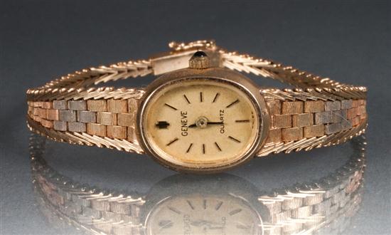 Geneve Quartz 14K tricolored gold