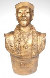 GENGHIS KHAN, LIFE-SIZE CERAMI