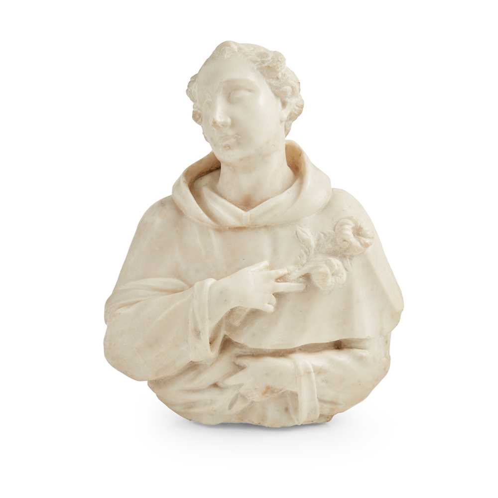GENOESE SMALL MARBLE BUST OF ST