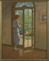 Genre Scene by Floyd Berg Oil