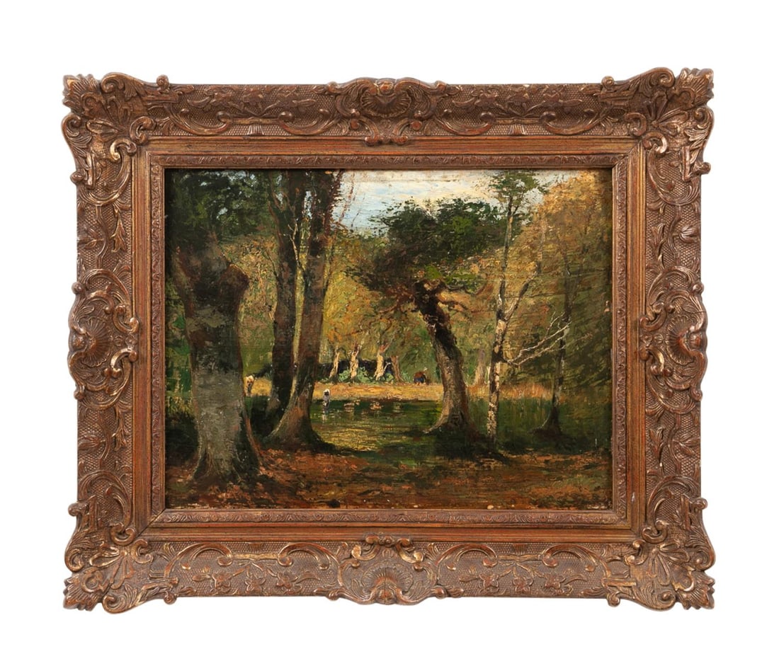 GENRE SCENE, LANDSCAPE WITH FIGURES