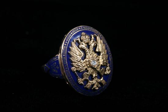 GENTLEMAN'S 14K GOLD ENAMEL AND