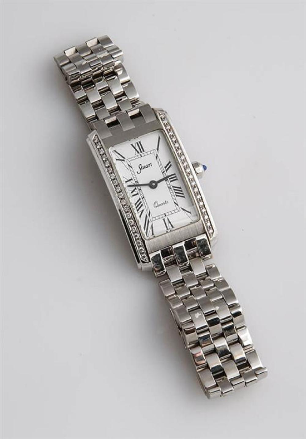 GENTLEMAN'S 18-KARAT WHITE-GOLD AND