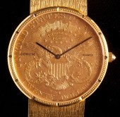 Gentleman's Gold Coin Wristwat