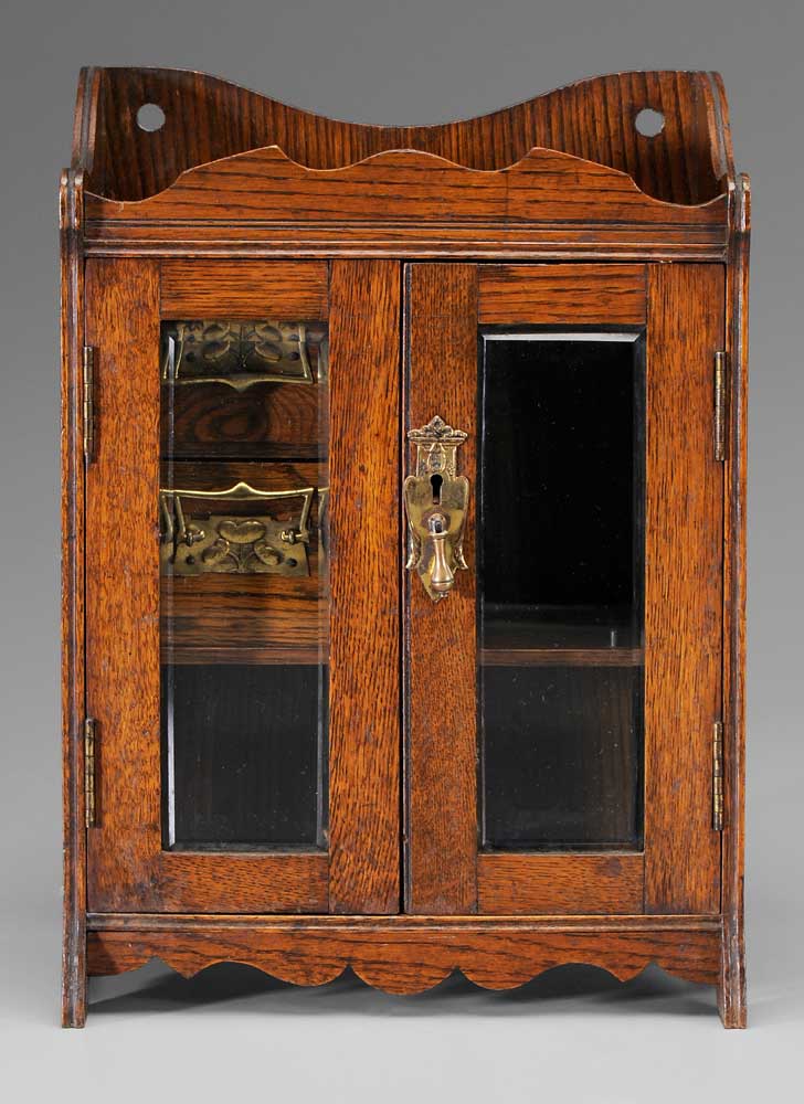 Gentleman's Oak Smoking Cabinet