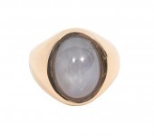 GENTLEMAN'S STAR SAPPHIRE 14K
