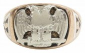 GENTS 10K GOLD SCOTTISH RITE 3