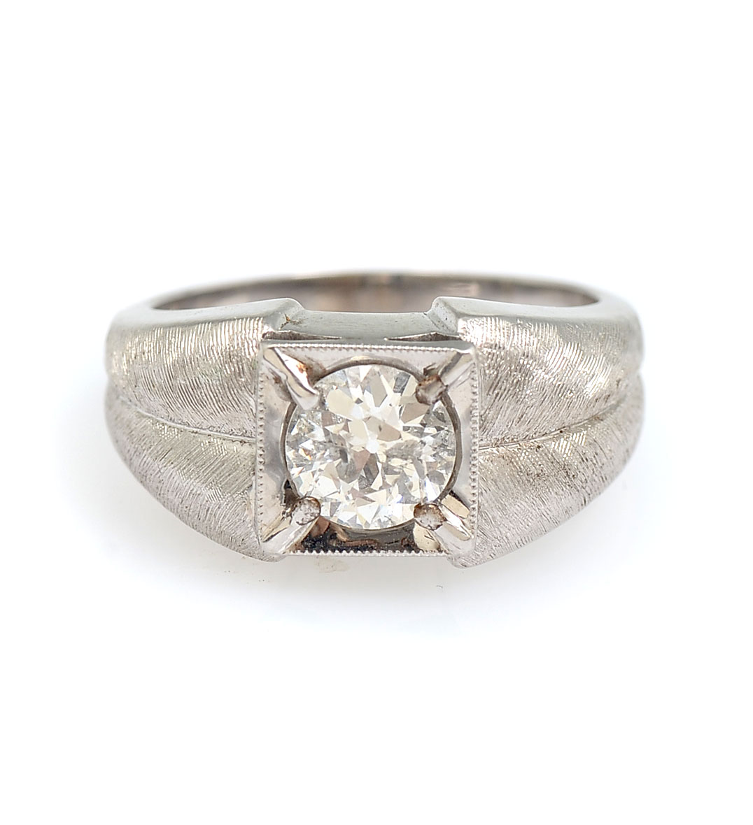 GENTS 14K 1.25 CTW DIAMOND RING: