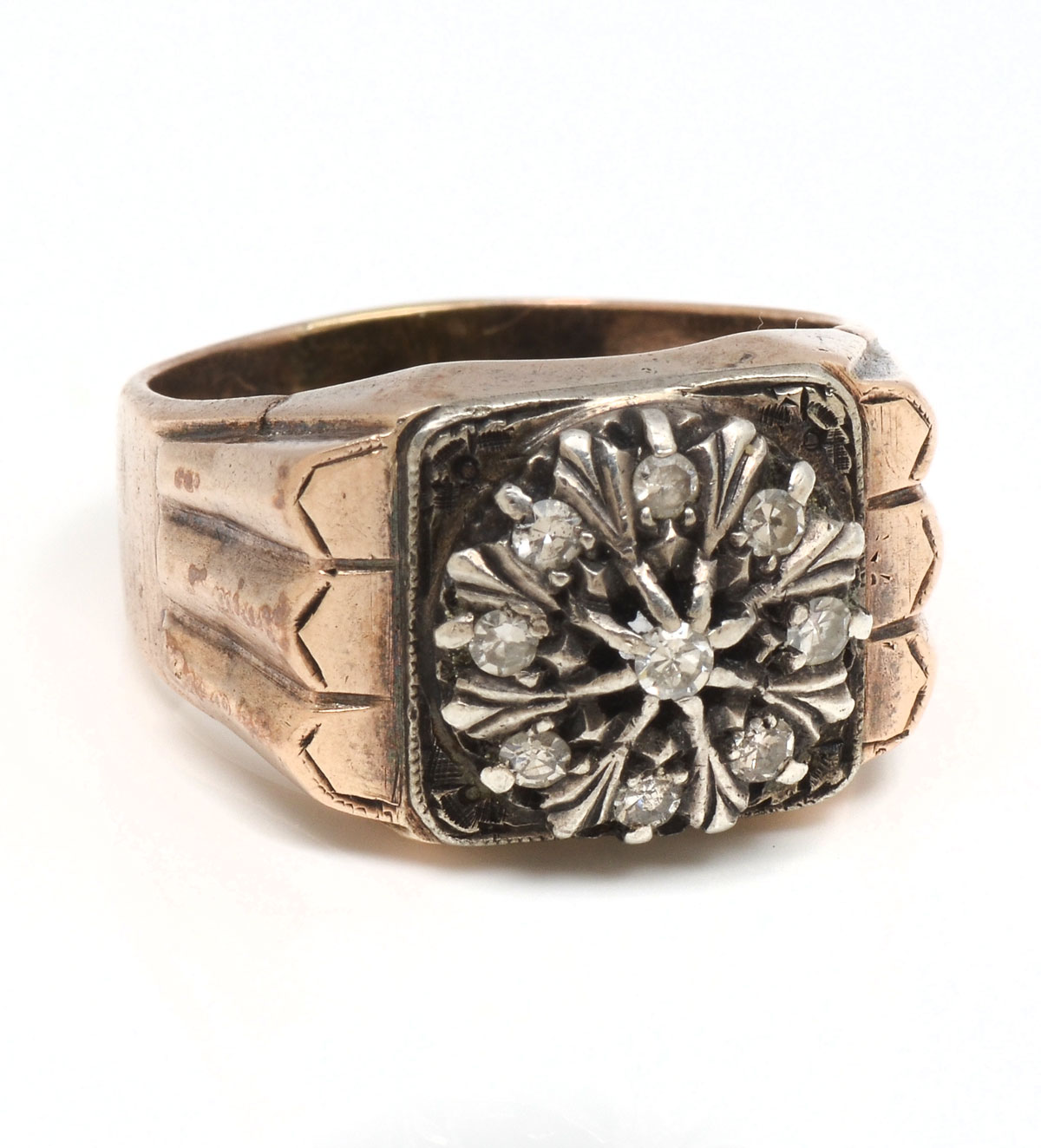 GENTS 14K .25 CTW DIAMOND RING: 14K