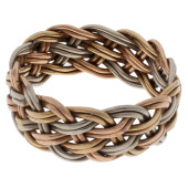 GENT'S 14K TRI-COLOR RING<br>G