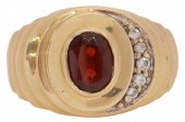 GENT'S 14KT YELLOW GOLD DIAMON