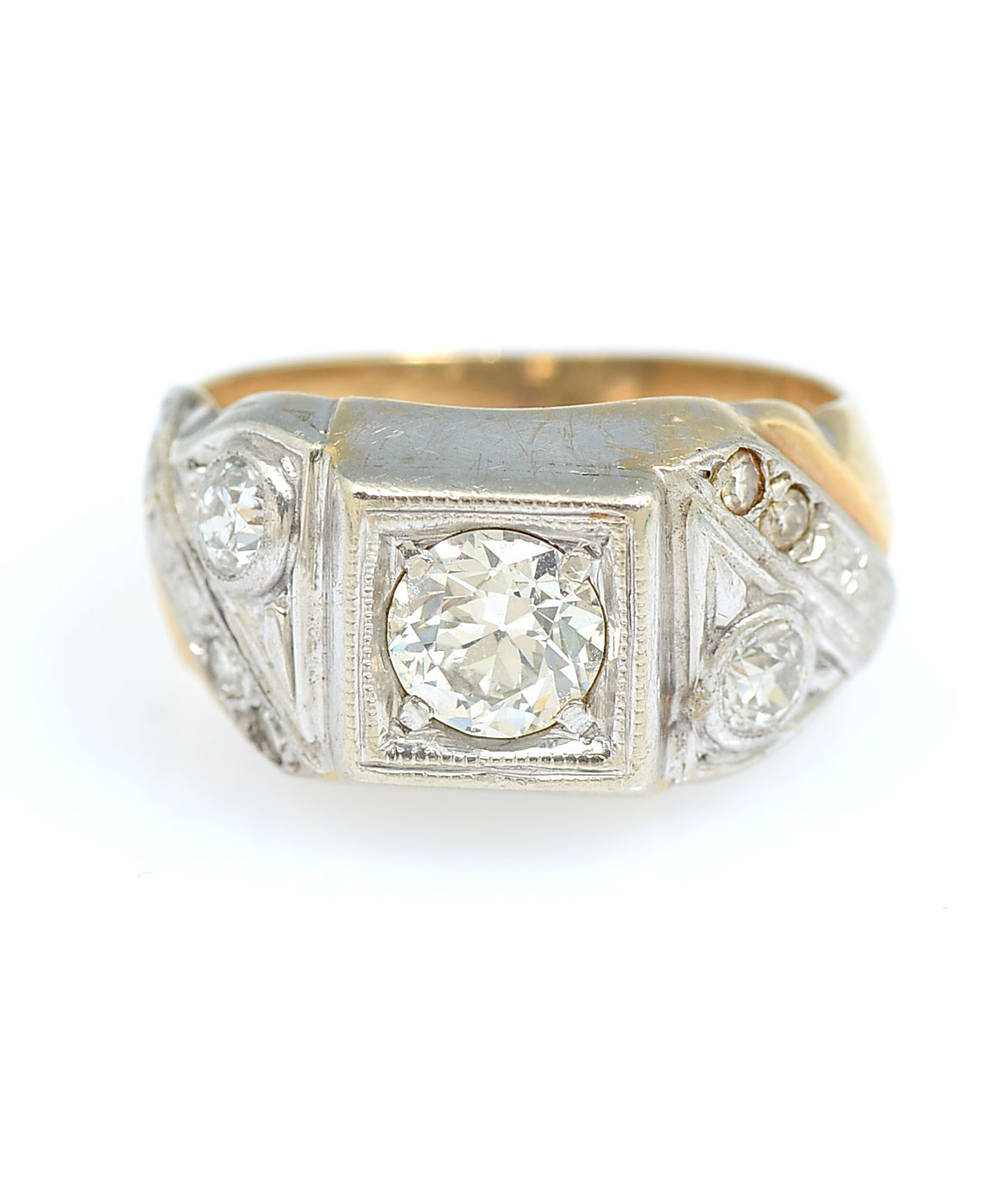GENTS 2 TONE 14K 1.50 CTW DIAMOND