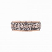 GENT'S DIAMOND 14K RG & DAMASC