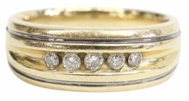 GENTS ESTATE 14KT YELLOW GOLD &