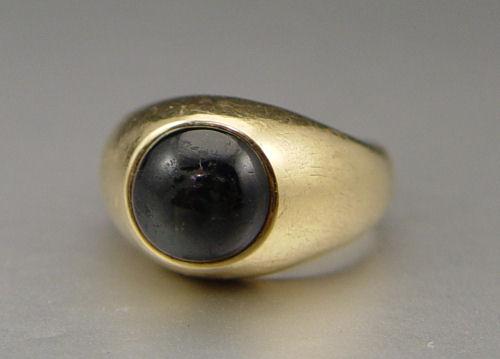 GENTS STAR DIOPSIDE RING: 14K