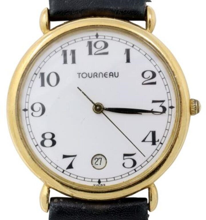 GENT'S TOURNEAU 18KT YELLOW GOLD