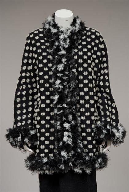 Geoffrey Beene black and white wool