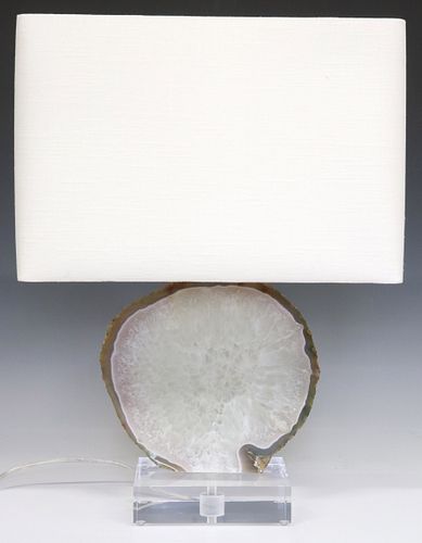 GEOLOGICAL AGATE SLICE 1-LIGHT