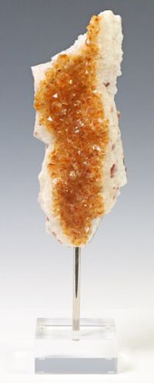 GEOLOGICAL CITRINE CLUSTER ON