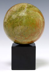 GEOLOGICAL GREEN MARBLE SPHERE