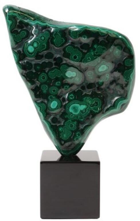 GEOLOGICAL MALACHITE SPECIMEN ON