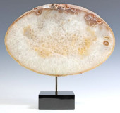 GEOLOGICAL OVULAR AGATE SLICE