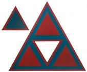 GEOMETRIC ABSTRACT DIPTYCH "(T