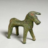GEOMETRIC GREEK BRONZE BULL, E