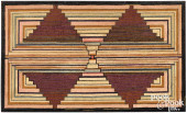 GEOMETRIC HOOKED RUG<br>Americ