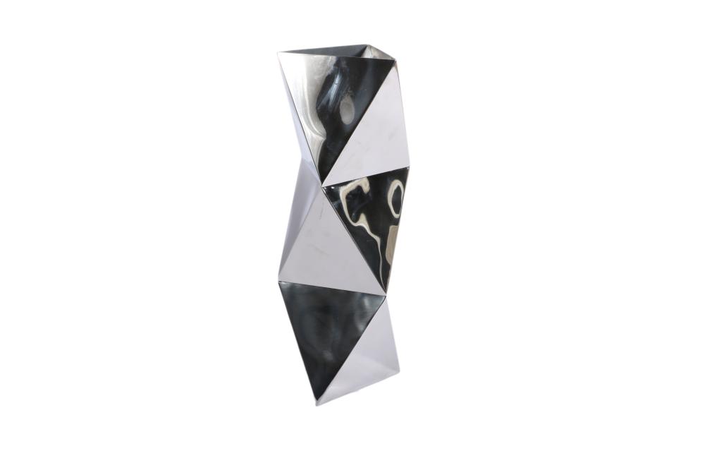 GEOMETRIC MODERNIST STAINLESS STEEL