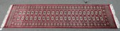 GEOMETRIC RED BOKHARA RUNNER R