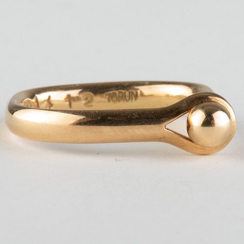 GEORG JENSEN 18K GOLD KNOT LOOP