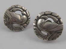 Georg Jensen ; a pair of silver
