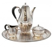 GEORG JENSEN FOUR PIECE STERLI