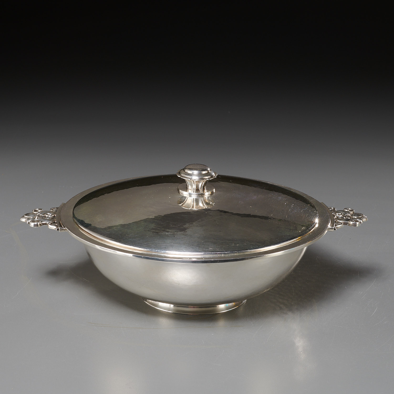GEORG JENSEN SILVER COVERED SERVING