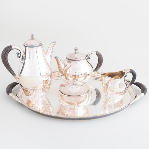 GEORG JENSEN SILVER FIVE-PIECE