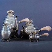 GEORG JENSEN SILVER FOUR PIECE
