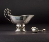 GEORG JENSEN SILVER GRAVY BOAT