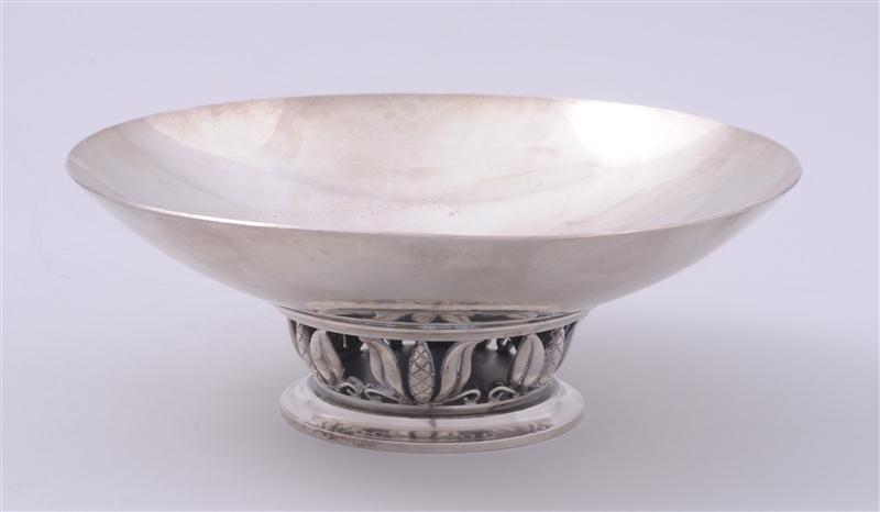 GEORG JENSEN SILVER TAZZA Impressed
