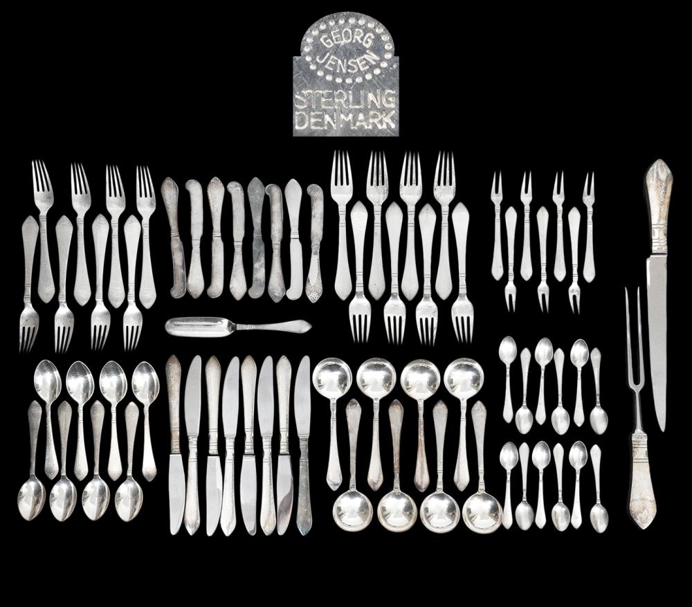 GEORG JENSEN STERLING 70 PC.