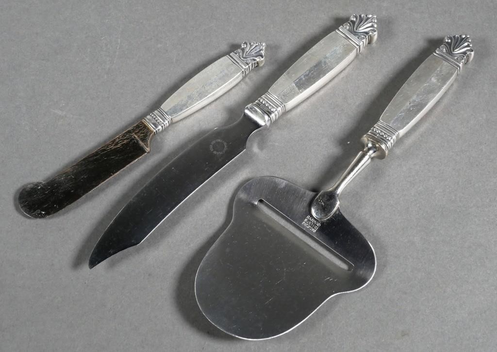 GEORG JENSEN STERLING CHEESE WINE