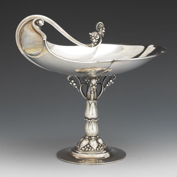 GEORG JENSEN STERLING COMPOTE 7 ¾"H