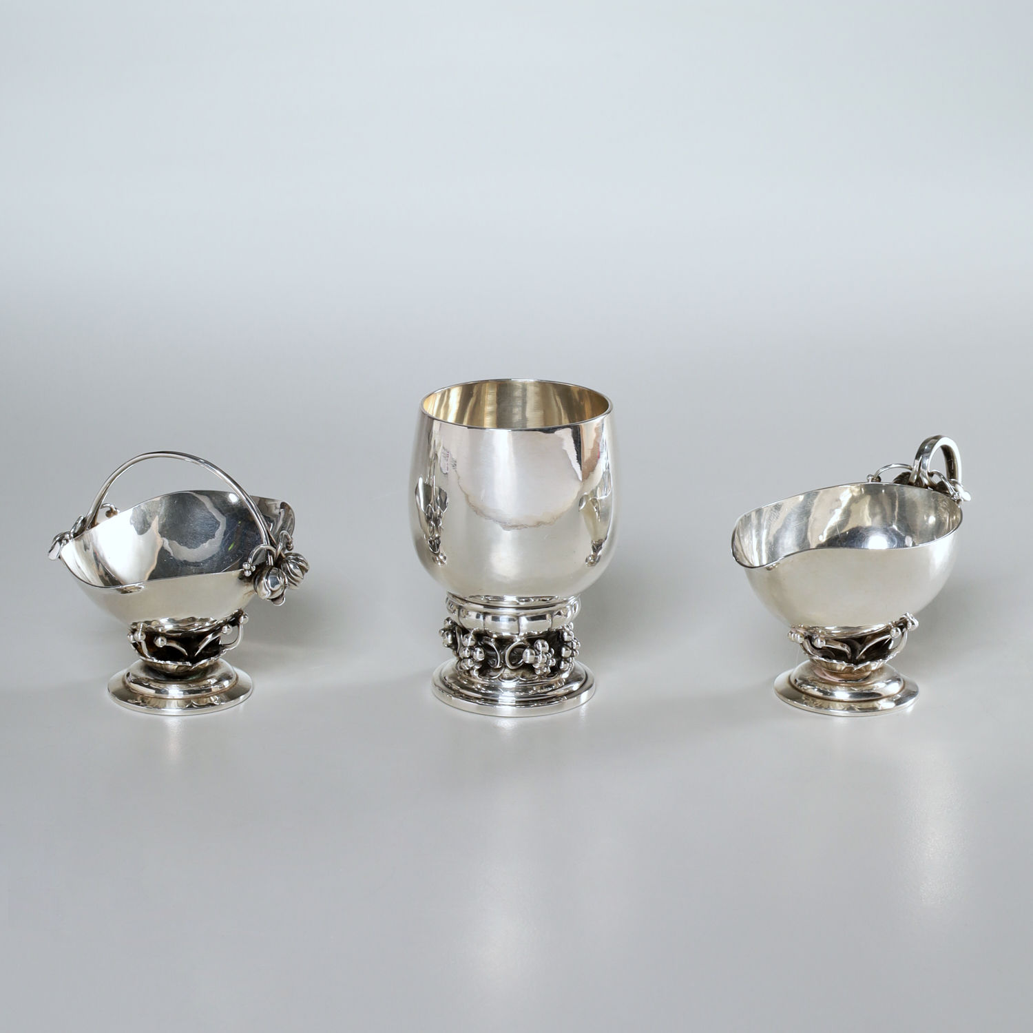 GEORG JENSEN, STERLING CREAMER,