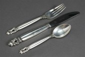 GEORG JENSEN STERLING FLAT TAB