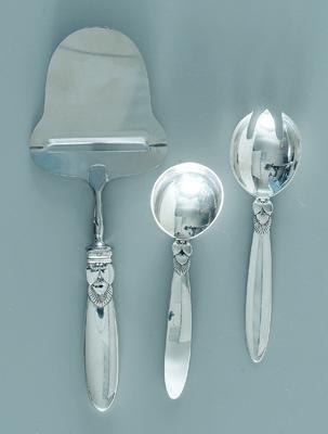 Georg Jensen sterling flatware,