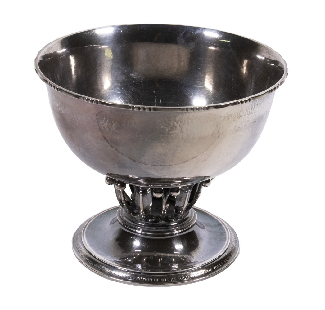 GEORG JENSEN STERLING LOUVRE BOWL