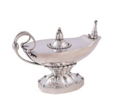 GEORG JENSEN STERLING OIL LAMP