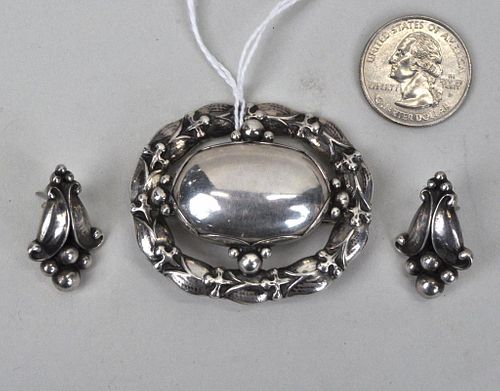 GEORG JENSEN STERLING PIN & SIMILAR