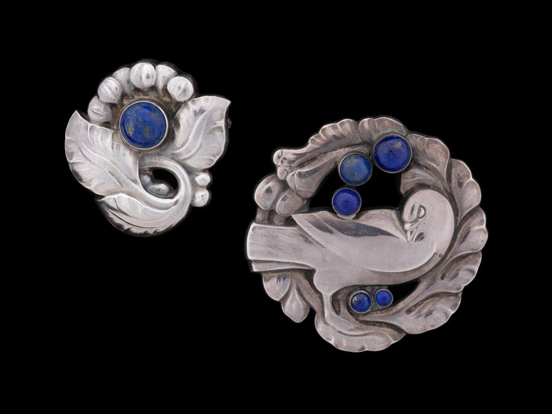 GEORG JENSEN STERLING PINS, NO. 123